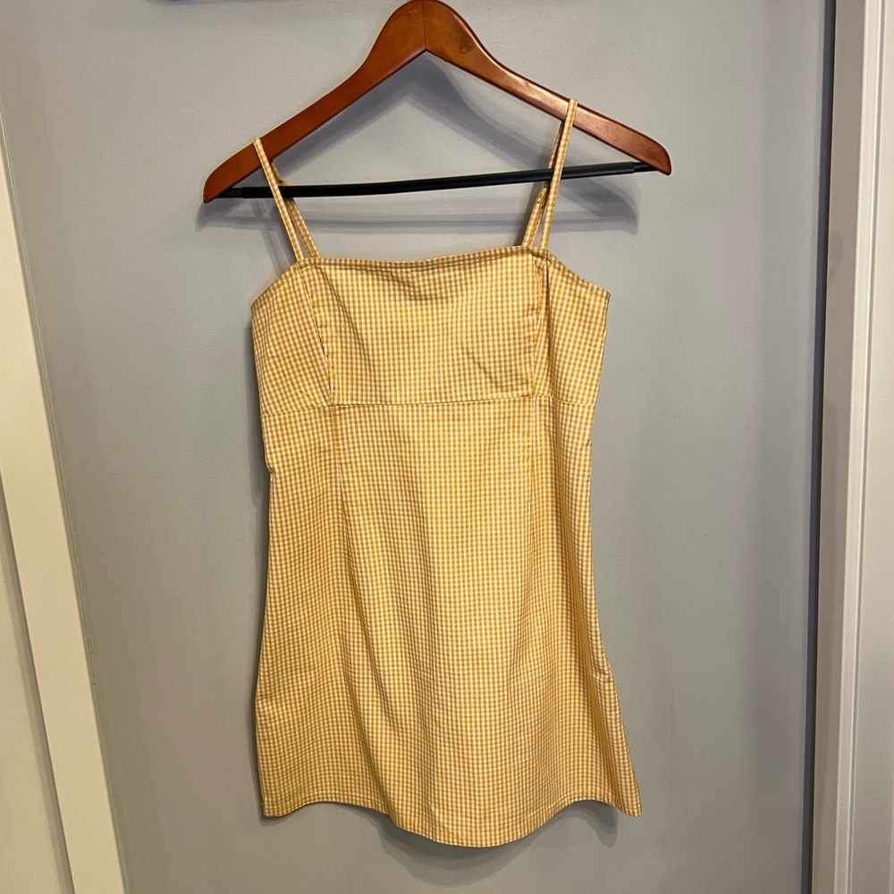 GARAGE Clothing Yellow Gingham Dress